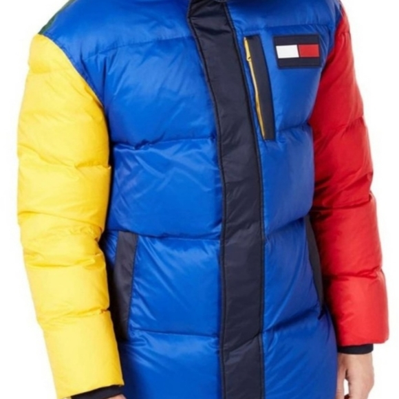 Tommy Hilfiger Wilson Colorblocked Down Puffer Jacket Size XXL - Picture 3 of 13